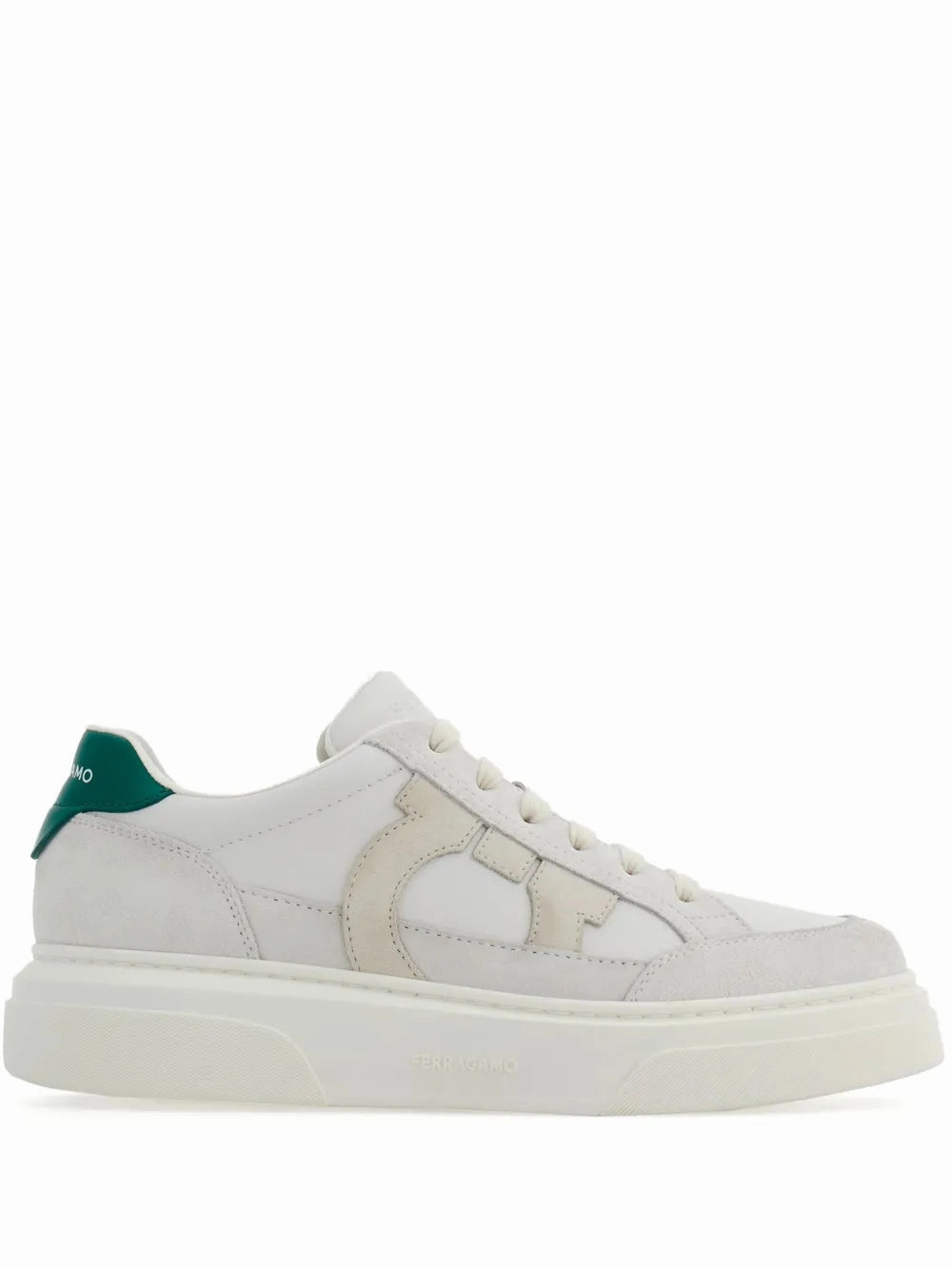 Ferragamo Gancini-Patch Calfskin Sneakers genuine - leather - upper shoes Charity run