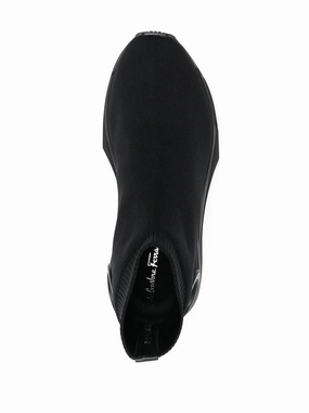 Ferragamo Gancini Stretch-Knit Sneakers Snowy running Comfort - mold