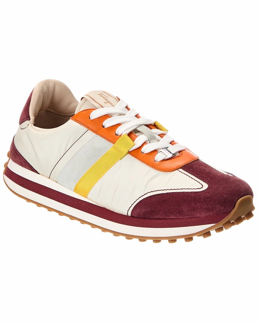 Ferragamo Iulio Suede Sneaker traction - control - technology shoes textured - lining shoes