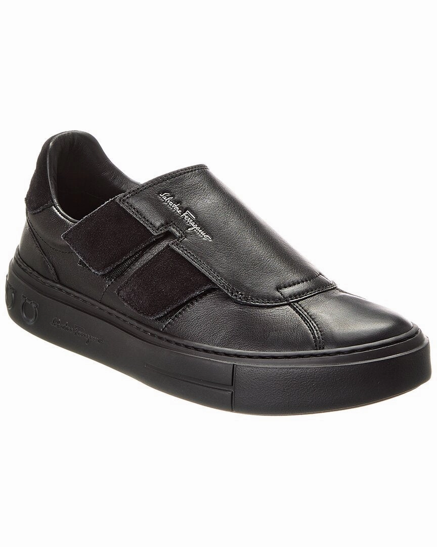 Ferragamo Lima Vit Saddle Sport Costa Leather Sneaker single - colored cushioned shoe qualities