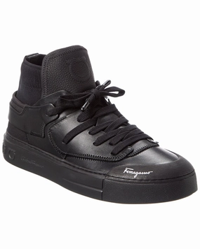 narrow - fit Ferragamo Neely Leather Sneaker