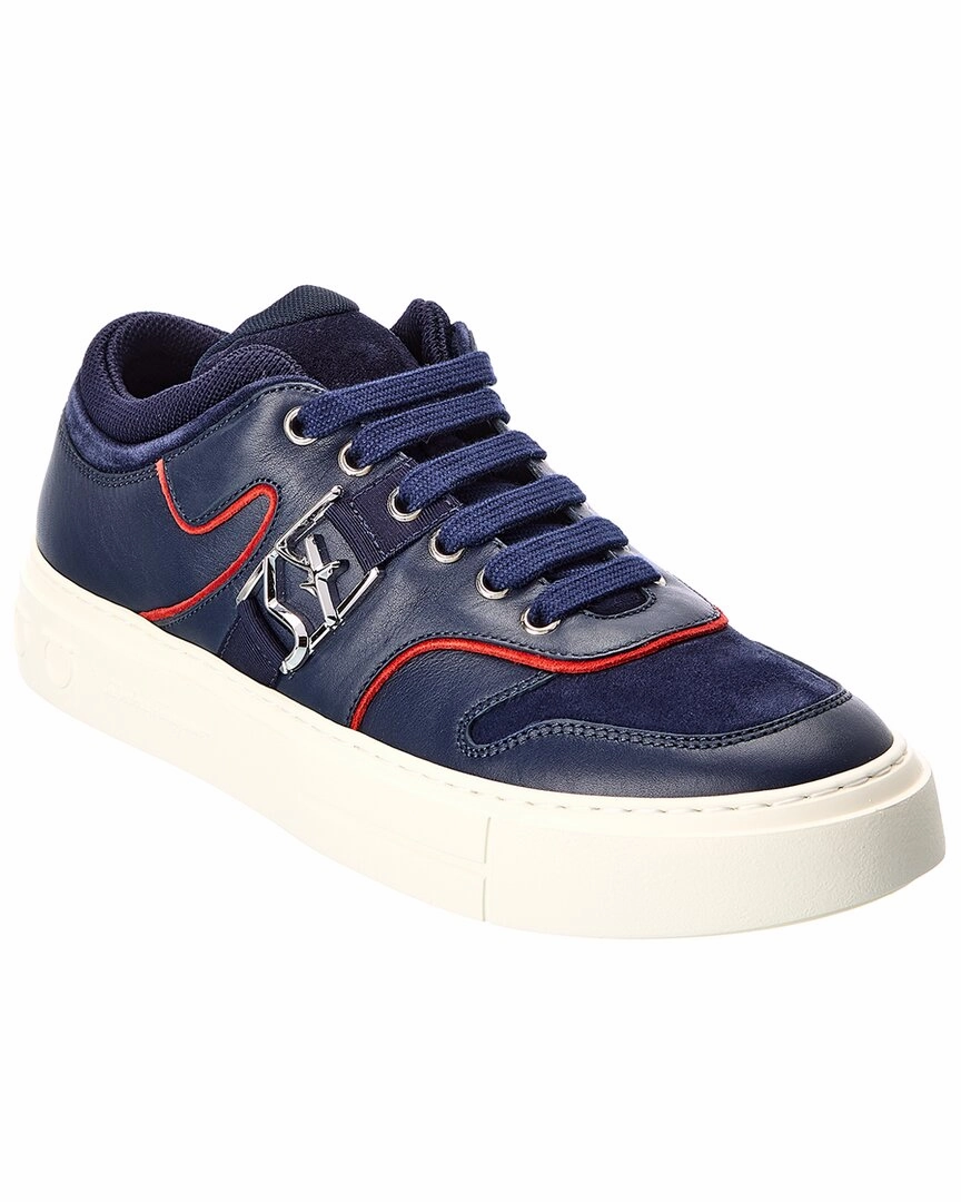 Ferragamo Noris Leather & Suede Sneaker track - meet running shoes encourage activity