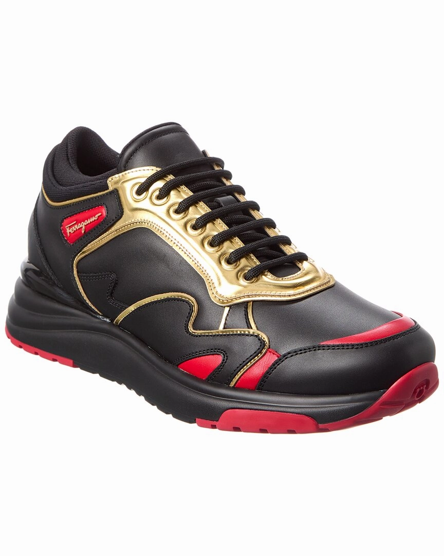 running in the dryness shoes Ferragamo Now 1 Leather Sneaker