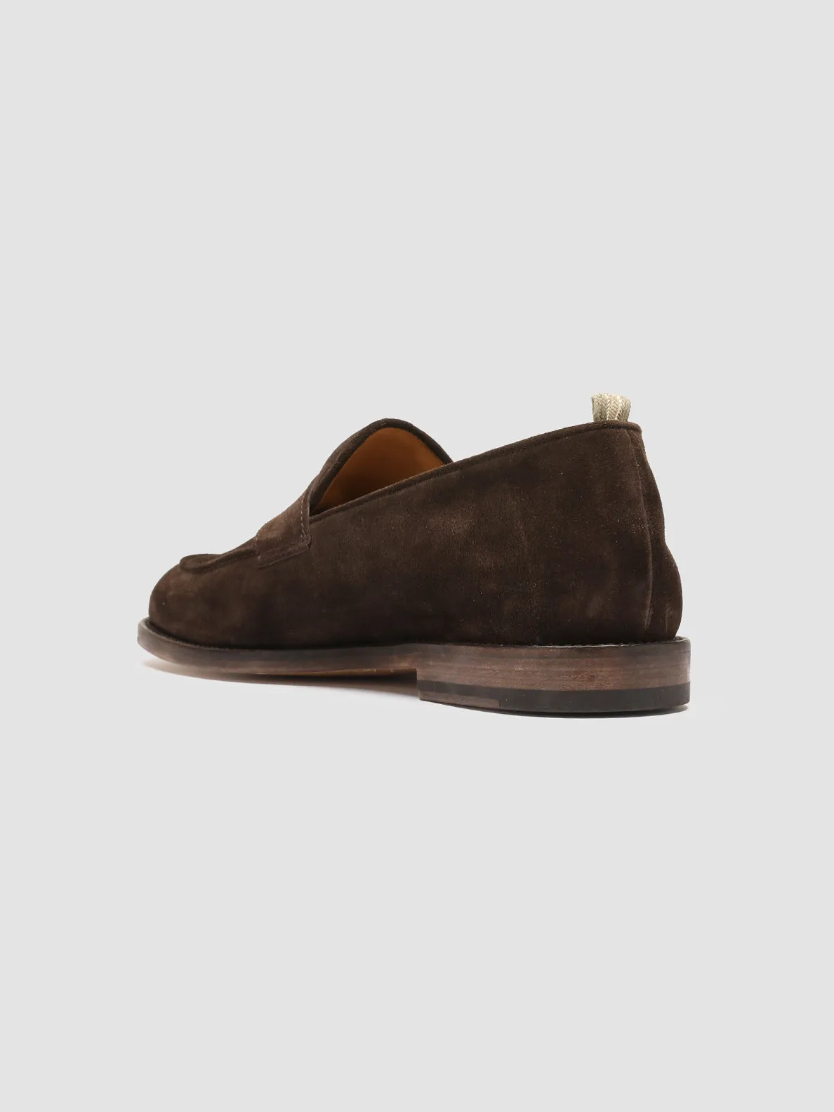 Refined Casual OPERA 001 - Dark Brown Suede Penny Loafers