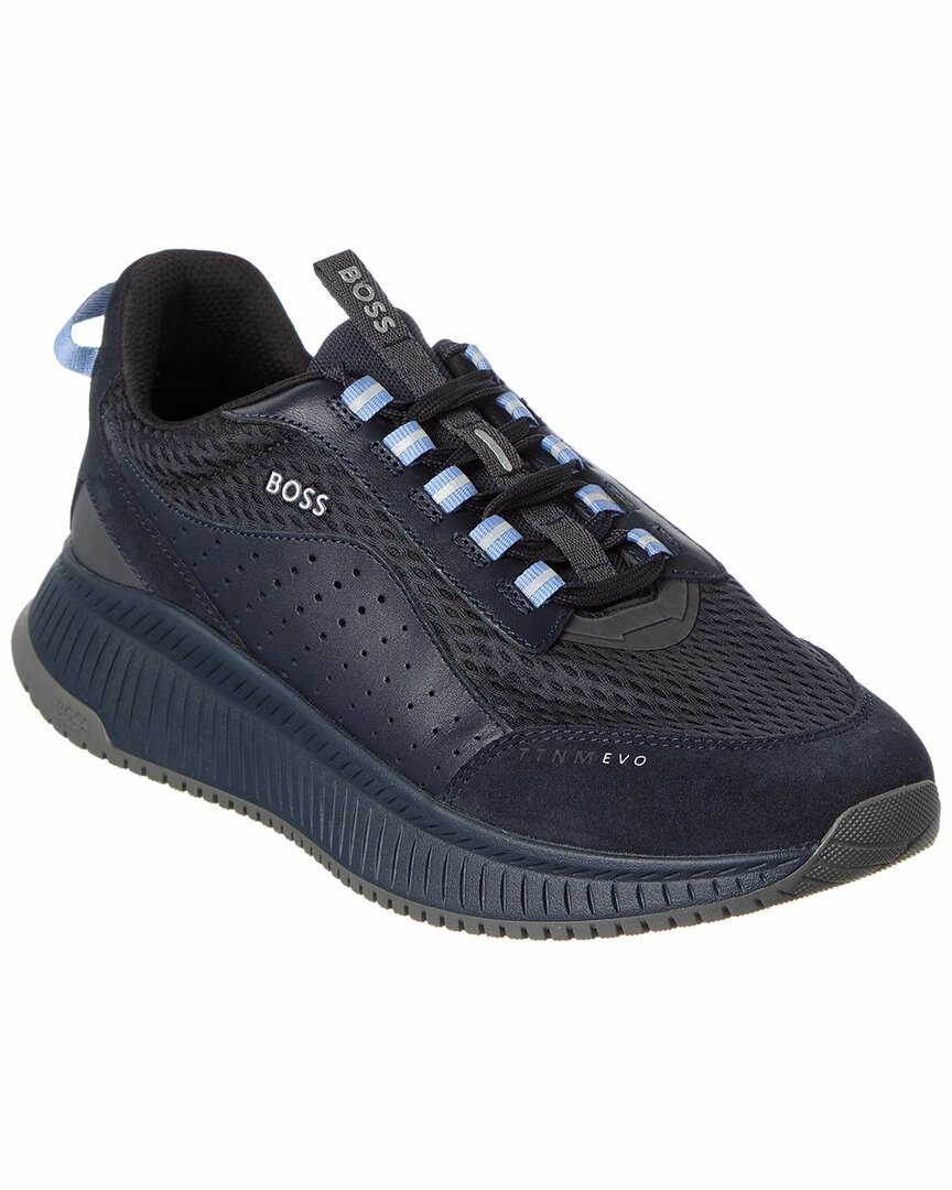 Hugo Boss TTNM Evo Leather & Mesh Sneaker easy - to - put - on - simplicity shoes