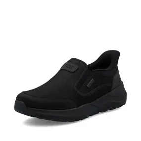 Foam Footbed Port Path Rieker Men's Thorben 52 Slip On in Schwarz Black