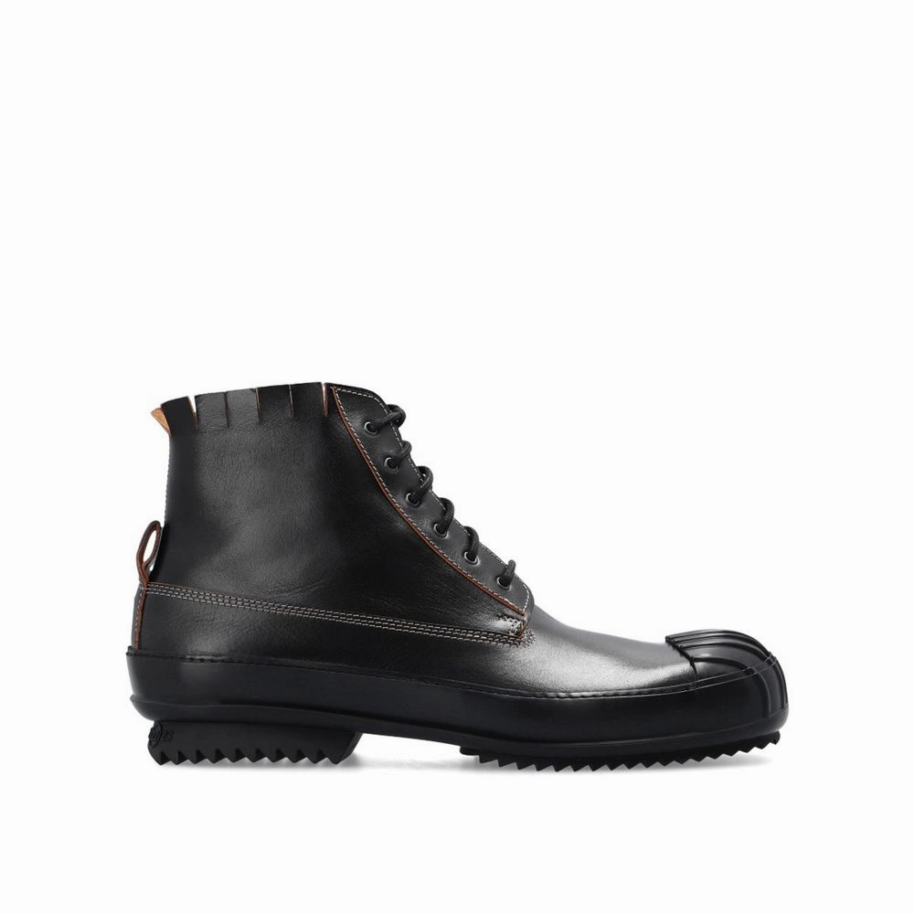 Maison Margiela Leather High-Top Men's Sneakers running in the wind shoes running in cold weather
