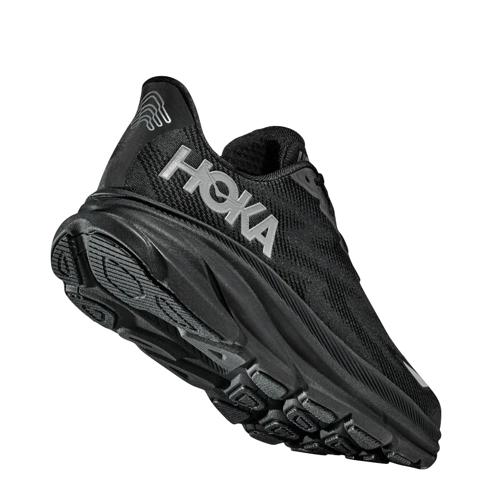 Hoka Men's Clifton 9 GTX Sneaker in Black/Black high - tech slow - paced shoes