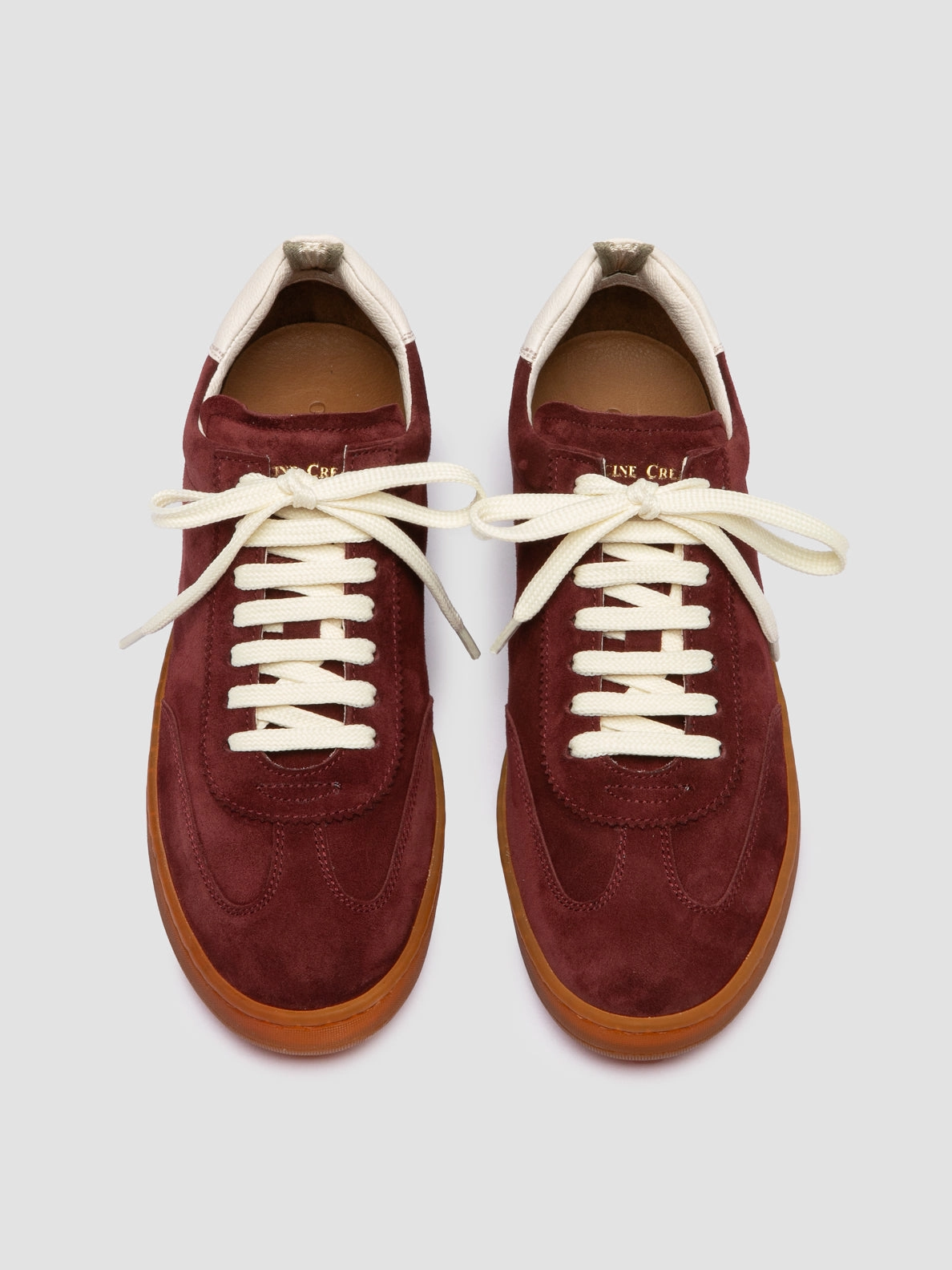 Moisture Wicking Lining CHANCE 101 - Burgundy Leather and Suede Low Top Sneakers