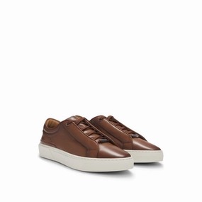 multi - layer sole shoes Gary low-top trainers in burnished leather