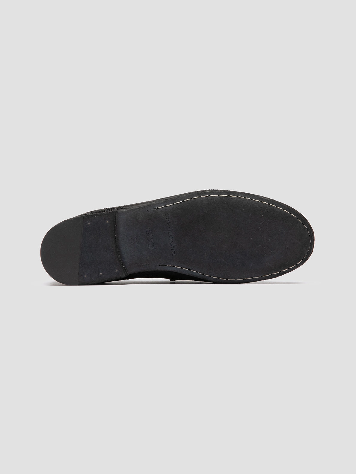 BLAIR DD 001 - Black Leather Penny Loafers Lead Shade Bespoke Style