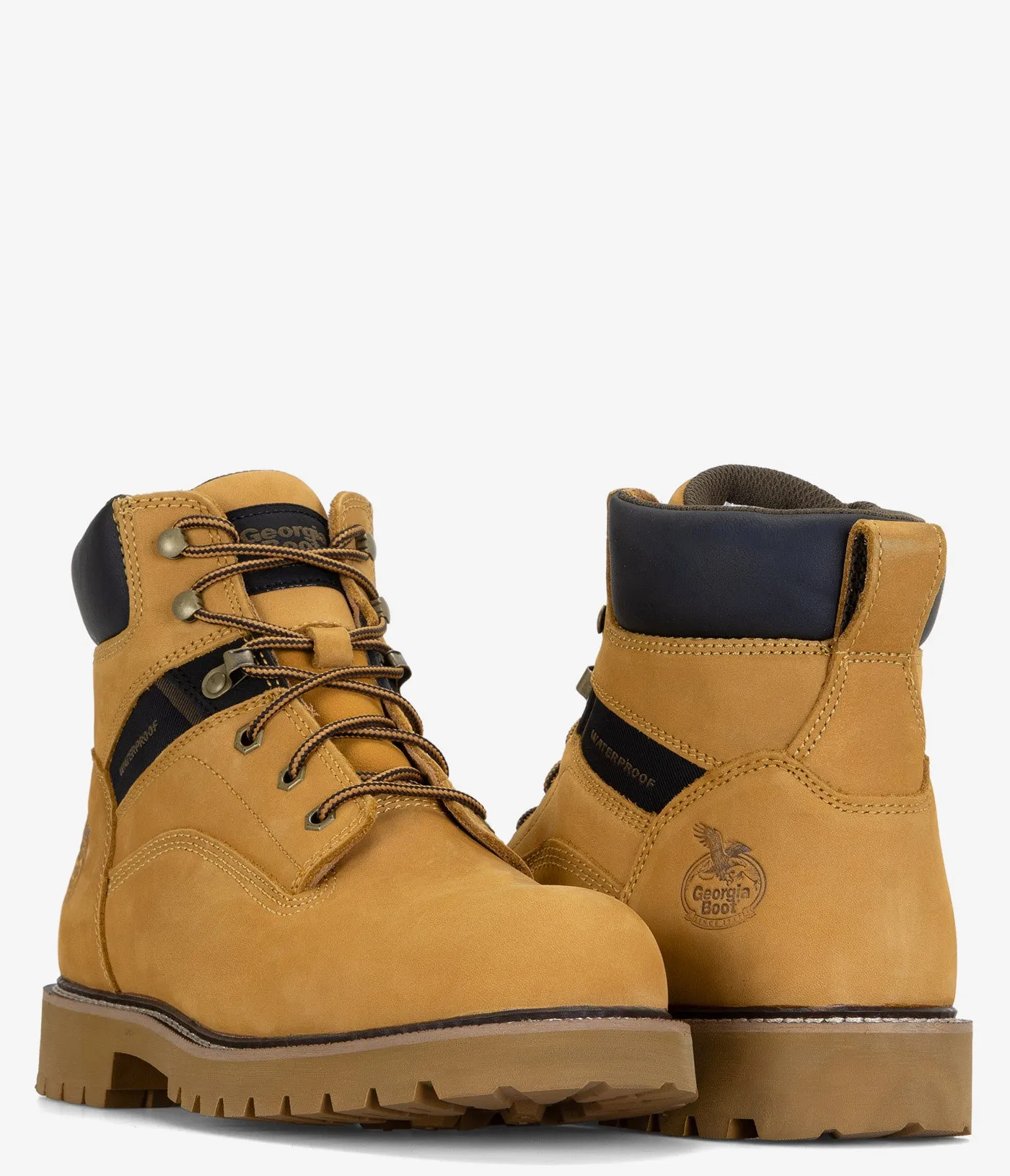 Georgia Boot Core 37 6" Steel Toe Waterproof Work Boot - Men Bold Design