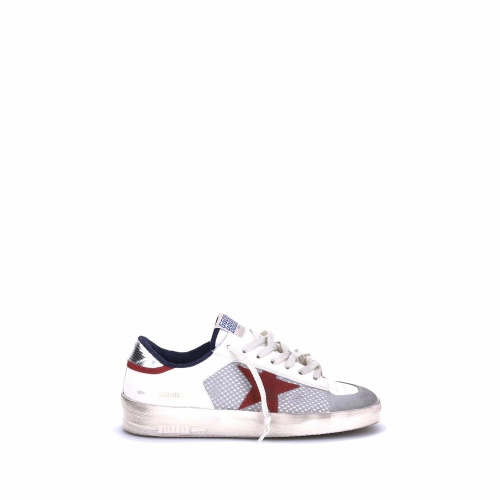 Golden Goose Leather Men's Sneakers running with headphones