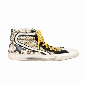 Foot Support Golden Goose Printed Snakeskin Sneakers - '10s