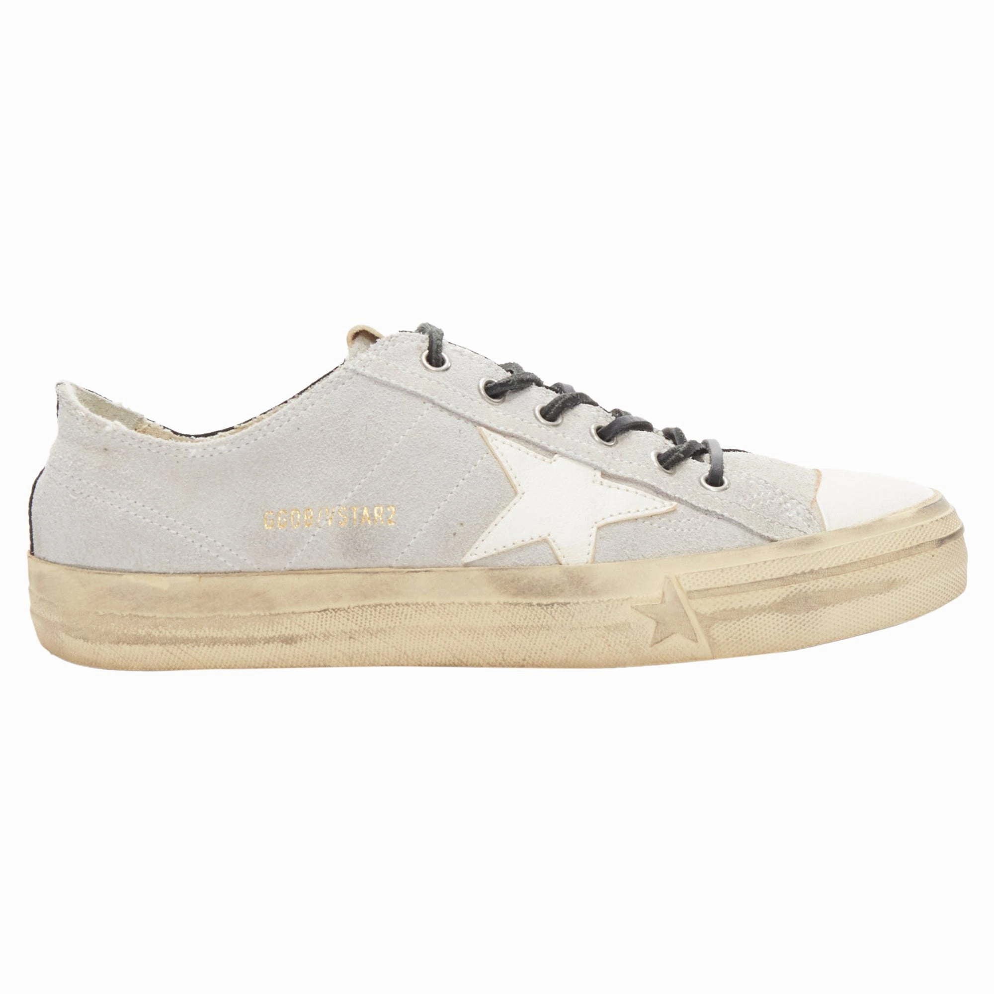 Golden Goose vStar bicolor distressed leather sneakers Comfort Step ultra - marathon running shoes