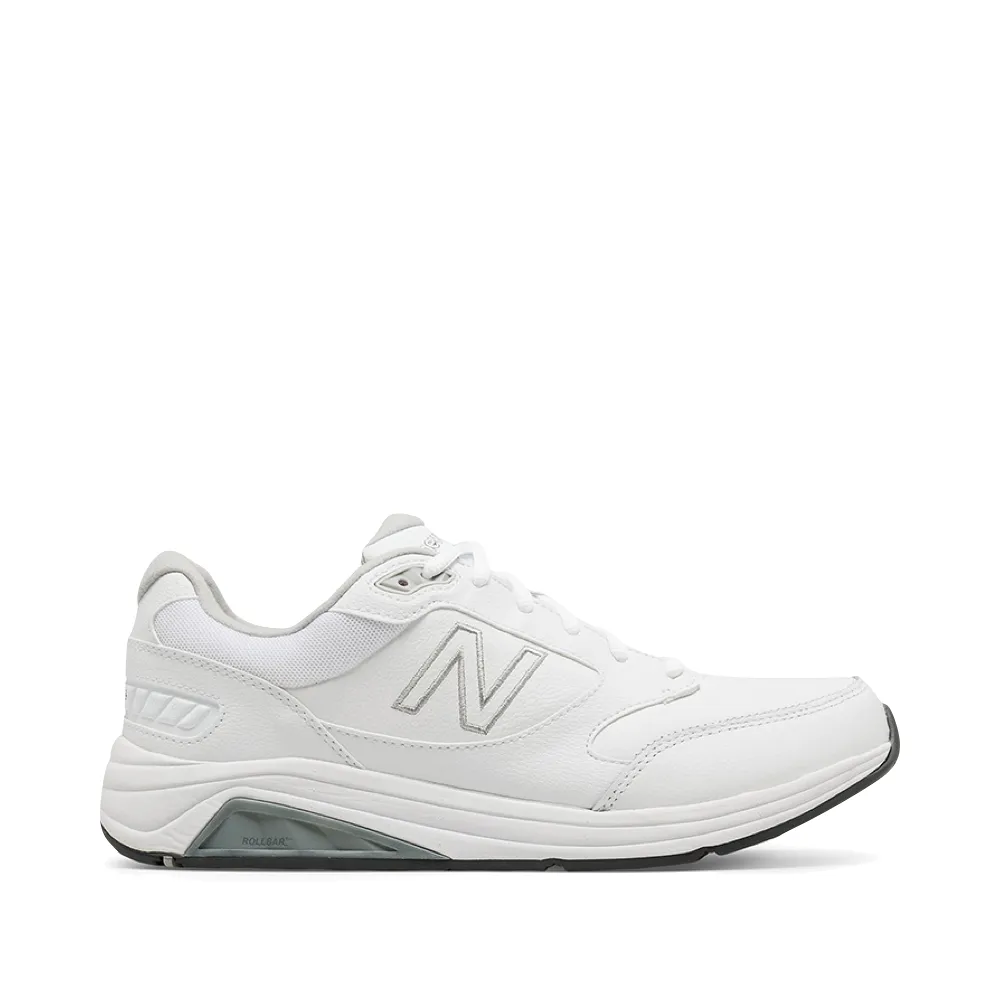 suede upper running in a ditch area shoes New Balance Men's 928v3 Leather Sneaker in White