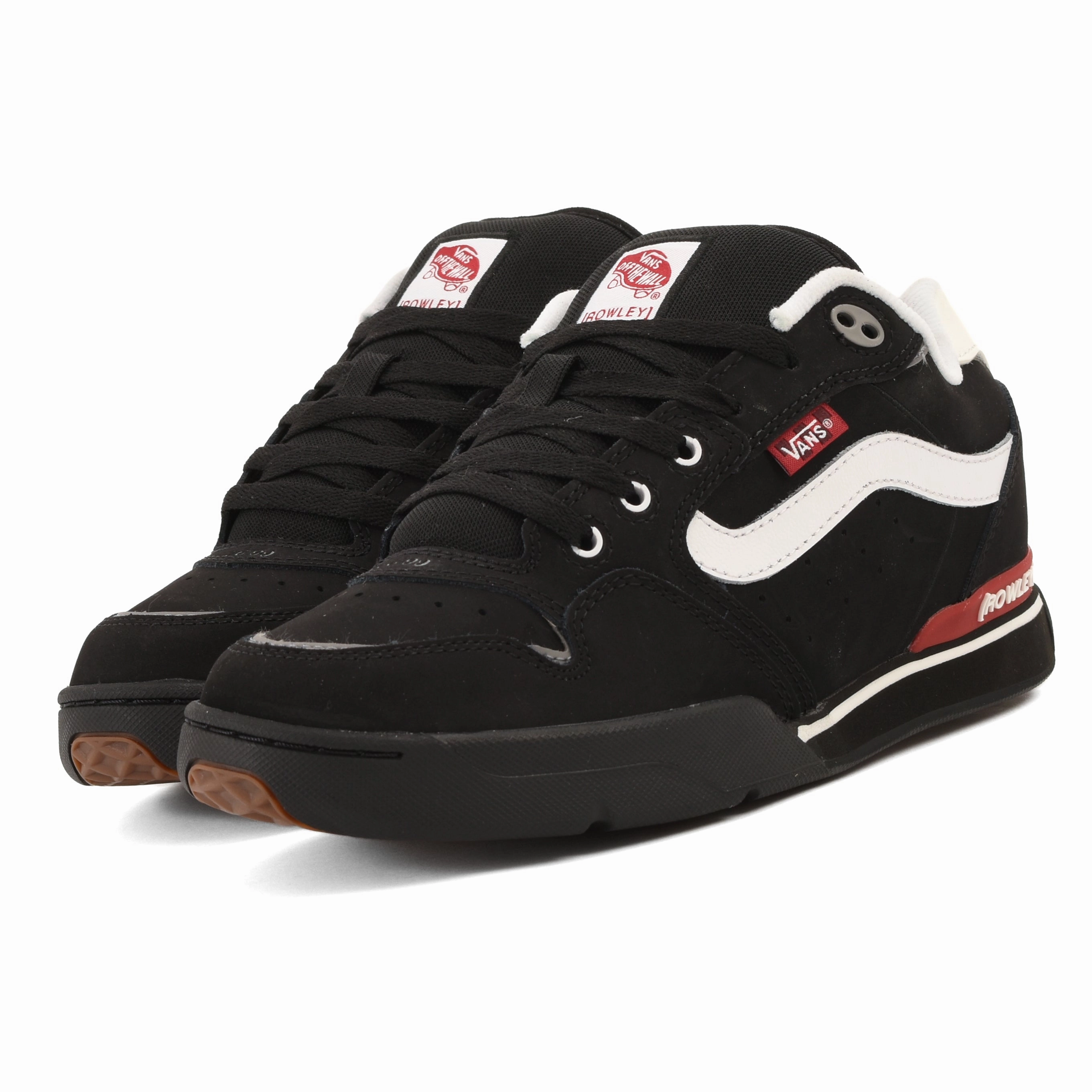 Lightweight Running Option Vans - Rowley XLT (Black/White/Red)