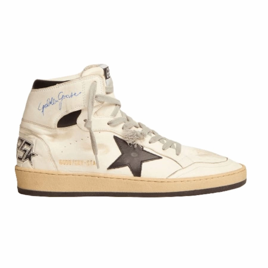 bmx shoes Golden Goose Sky-Star Signature on the Ankle and Black Star Men's Sneakers