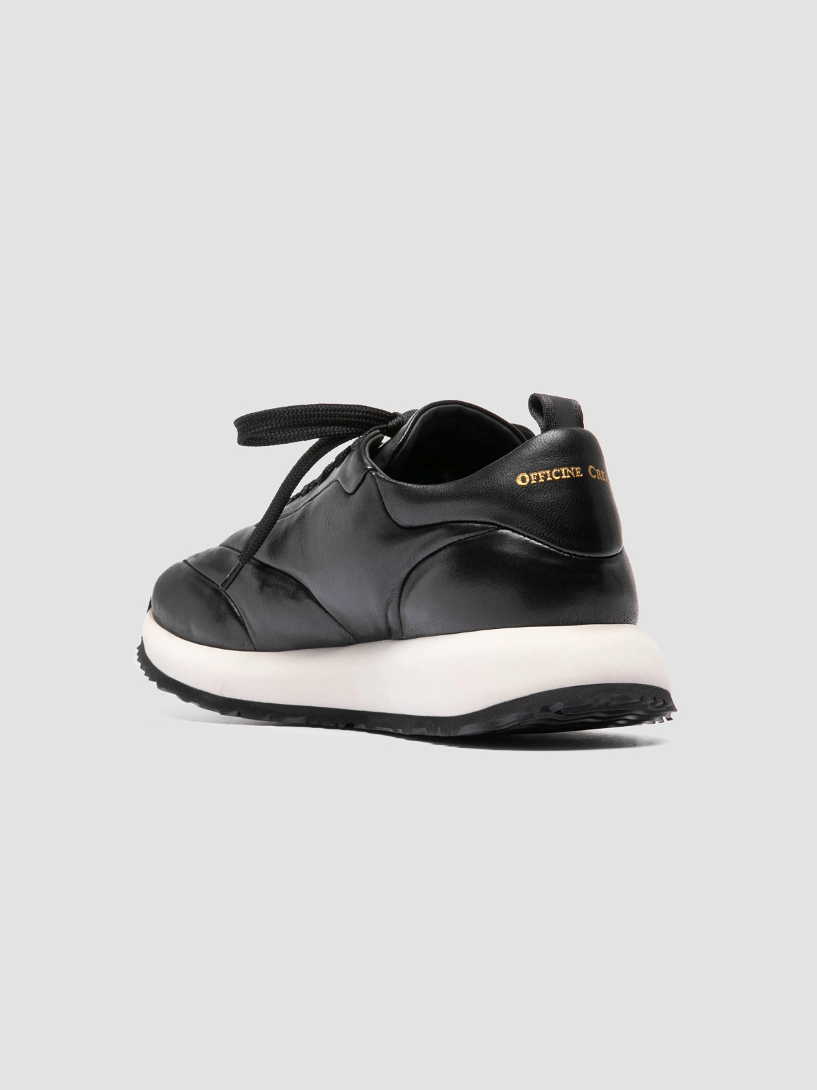 netball shoes SOLSTICE 101 - Black Leather Low Top Sneakers
