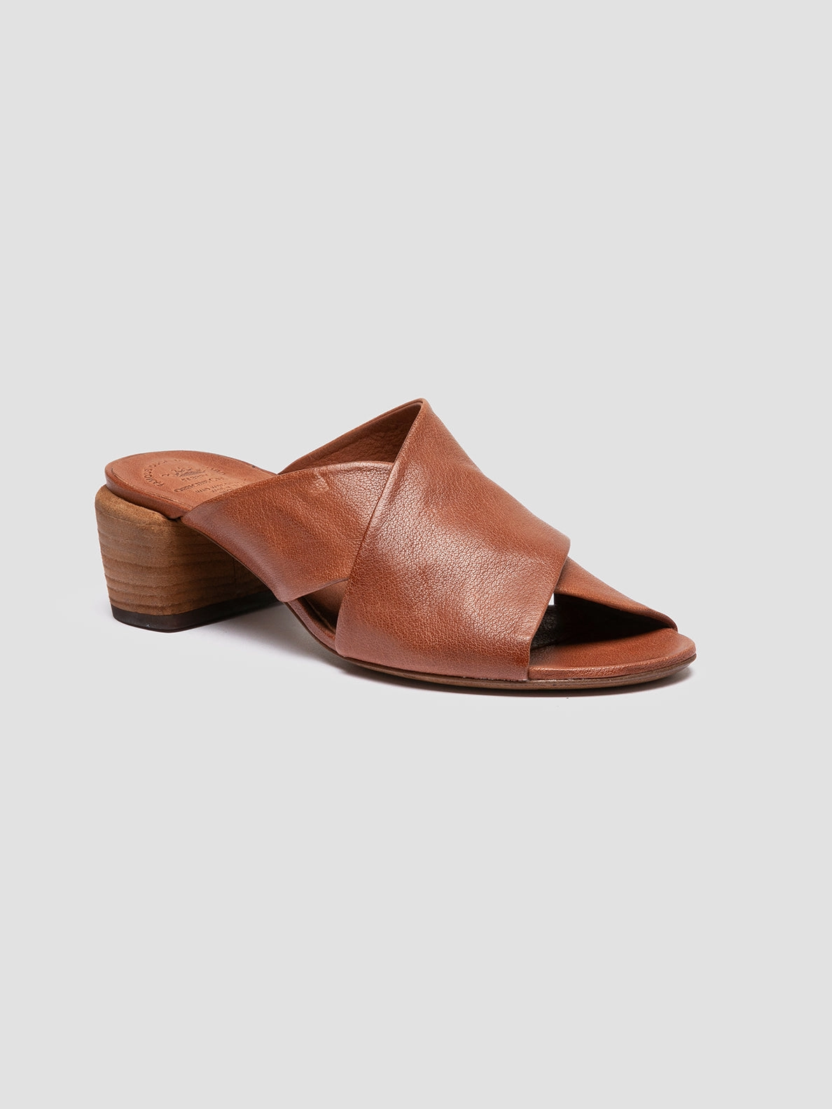 Resort Ready HADRY 007 - Brown Leather Slide Sandals