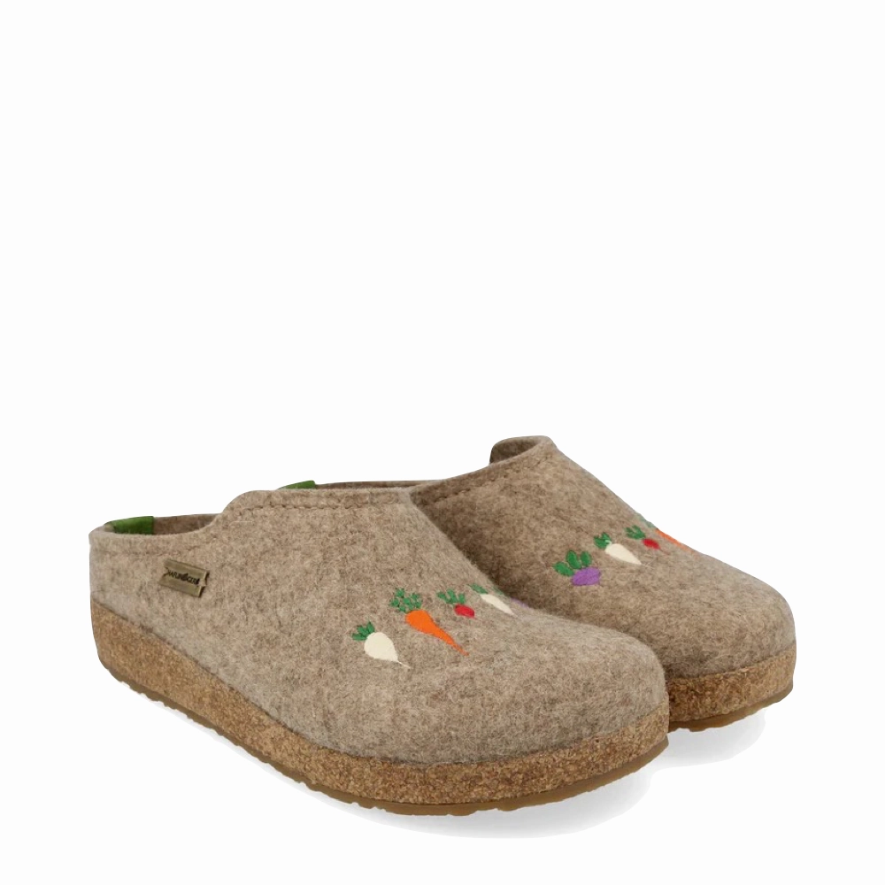 Outdoor Ready Design Haflinger Women's Roots Wool Clog in Earth