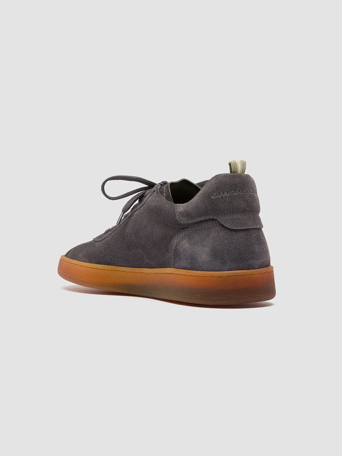 running in a prairie area shoes HALO 001 - Blue Suede Low Top Sneakers