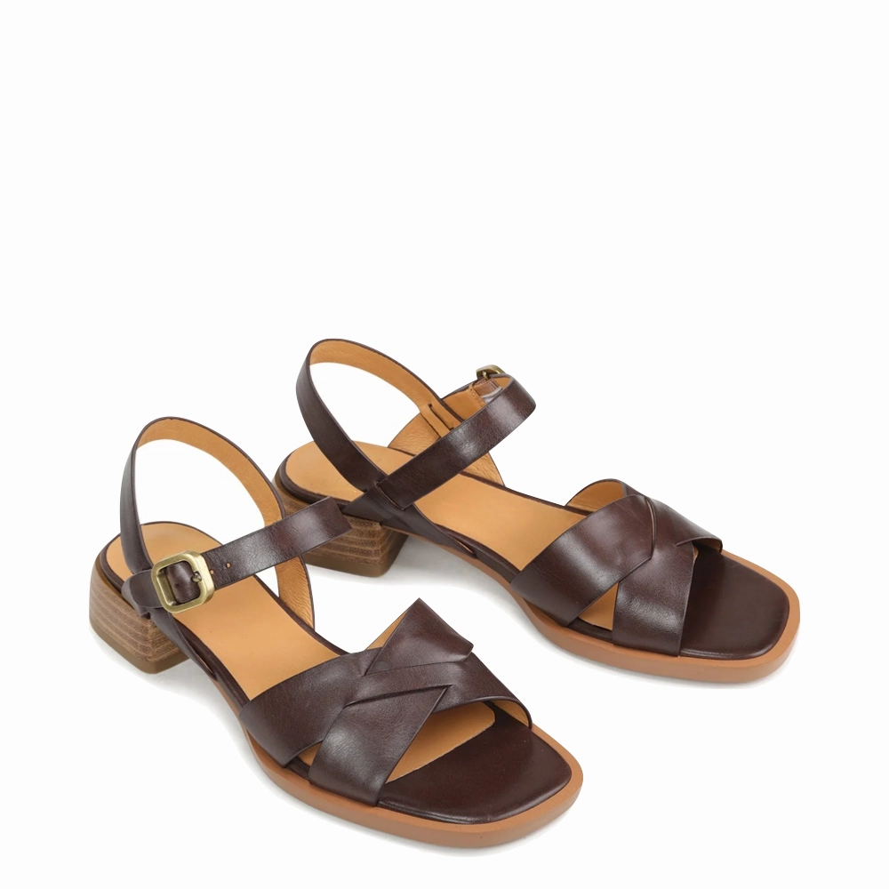 Day Shade Club Fit EOS Women's Tega Heeled Sandal in Chestnut