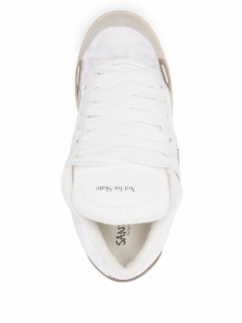 anti - static shoes Color-Block Sneakers With Branded Heel Counter