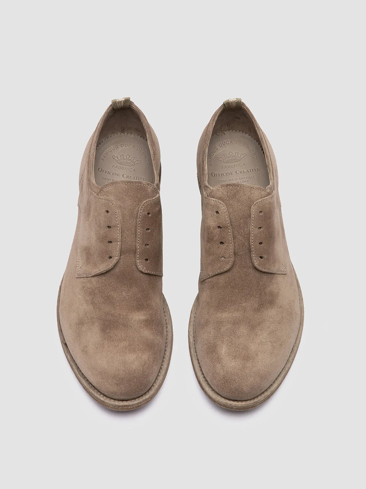Icon Mode Sun shield ARCHIVE 500 - Grey Suede Derby Shoes