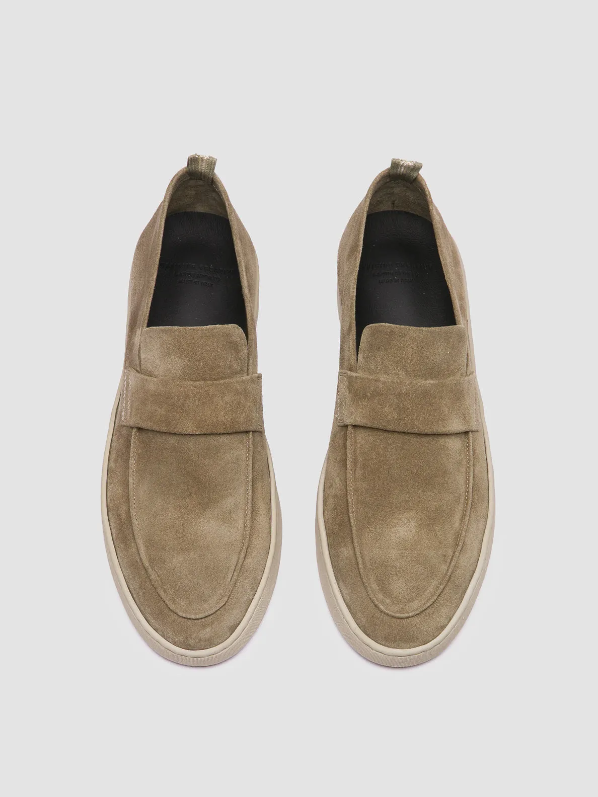 Sun Safe HERBIE 001 - Taupe Suede Penny Loafers