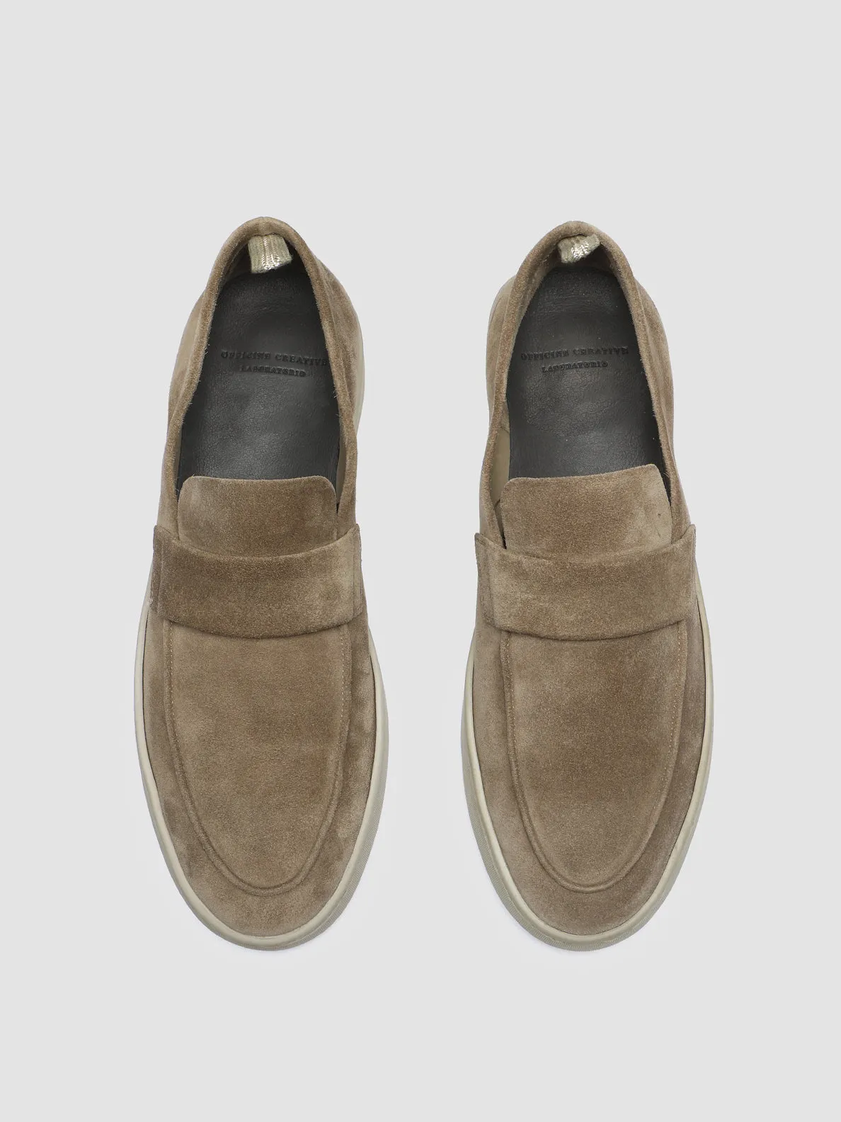 Meeting Style HERBIE 001 - Taupe Suede Penny Loafers