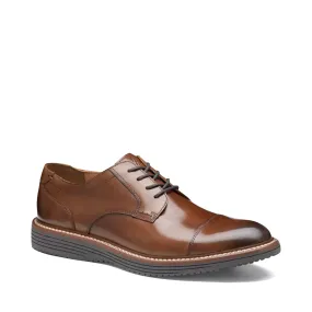 Travel Easy Patent Shine Johnston & Murphy Men's Upton Dress Cap Toe in Tan