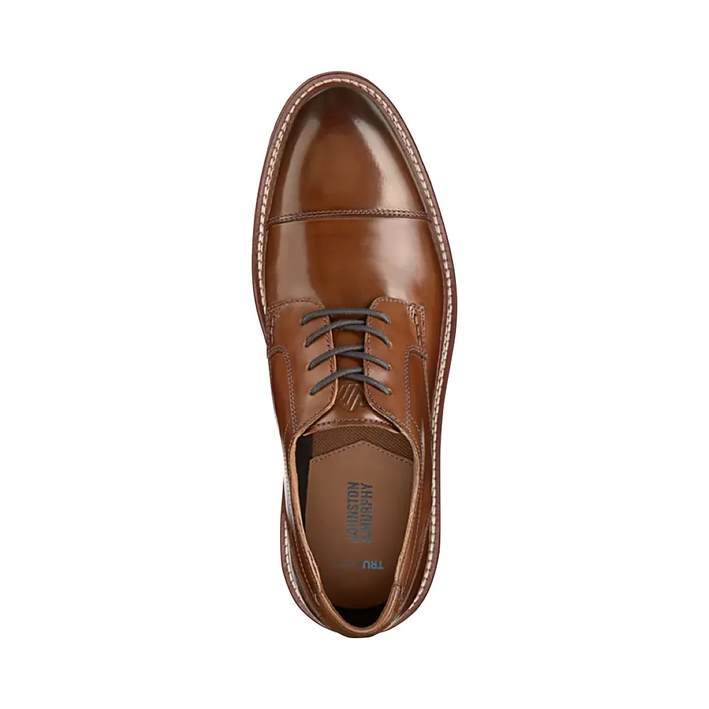 Johnston & Murphy Men's Upton Dress Cap Toe in Tan Day Ready Chic Vibe