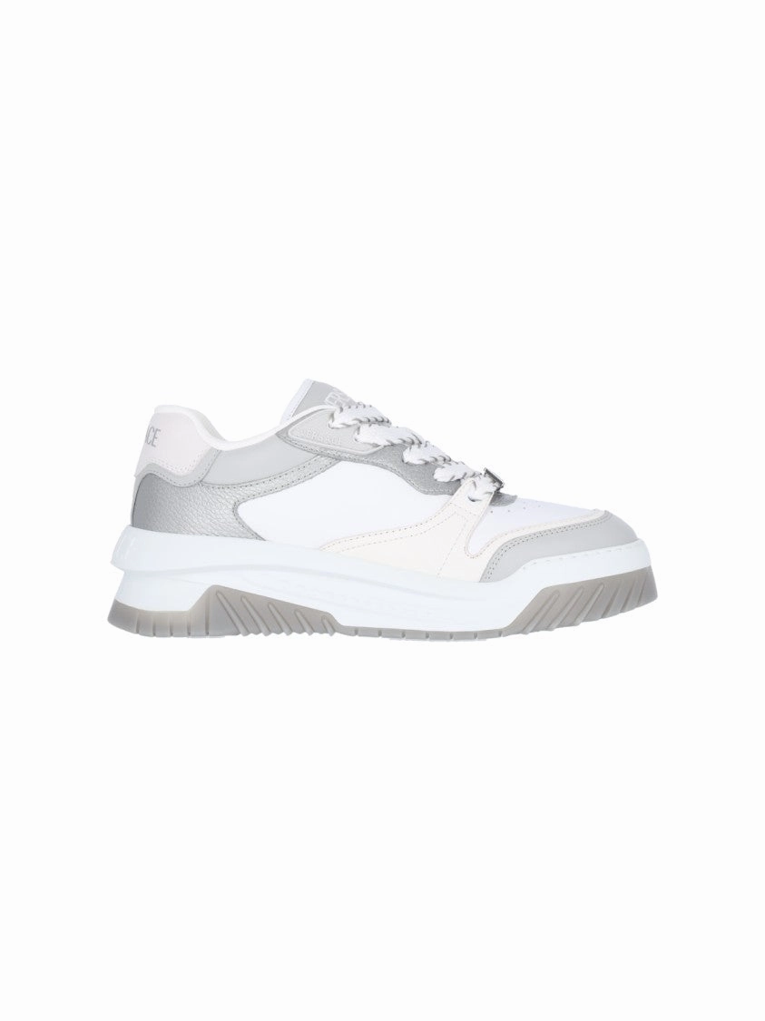 White Leather 'Odissea' Low-Top Sneakers ?C White for advanced indoor - outdoor shoes