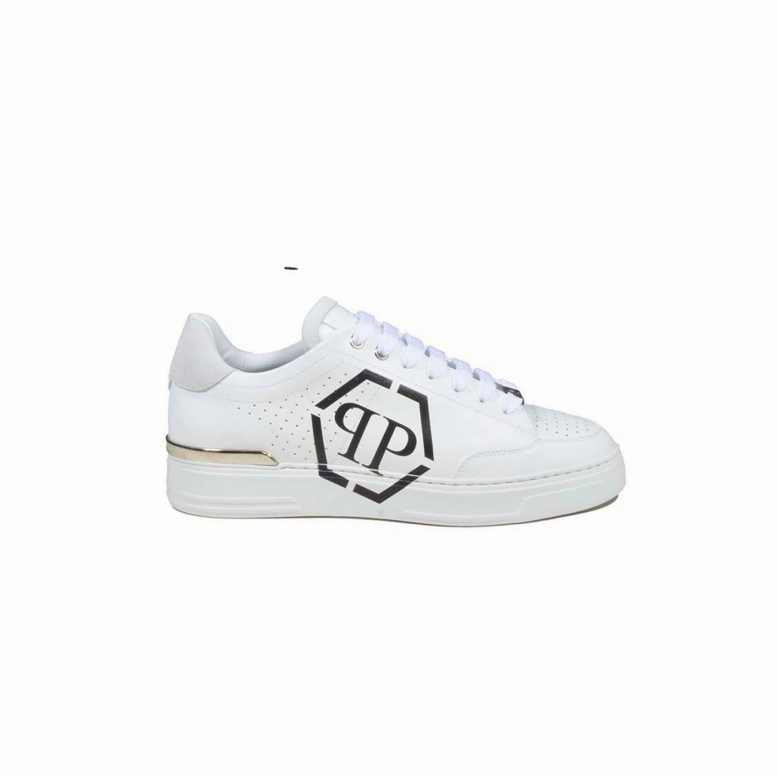 running for fitness school teams Hexagon Lo-Top Sneakers In White Leather