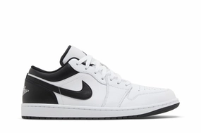 AIR JORDAN 1 LOW WHITE/BLACK water - proof shoes