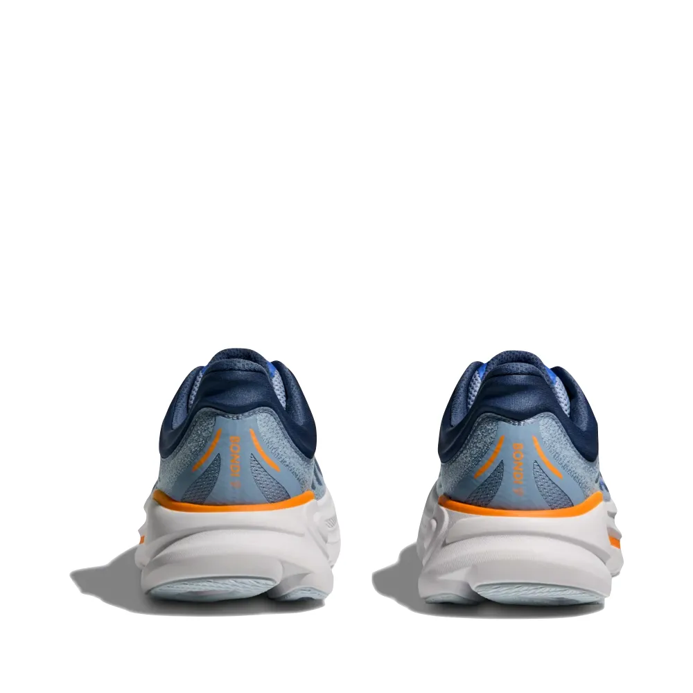 Hoka Men's Bondi 9 Sneaker in Drizzle/Downpour Weekend Look