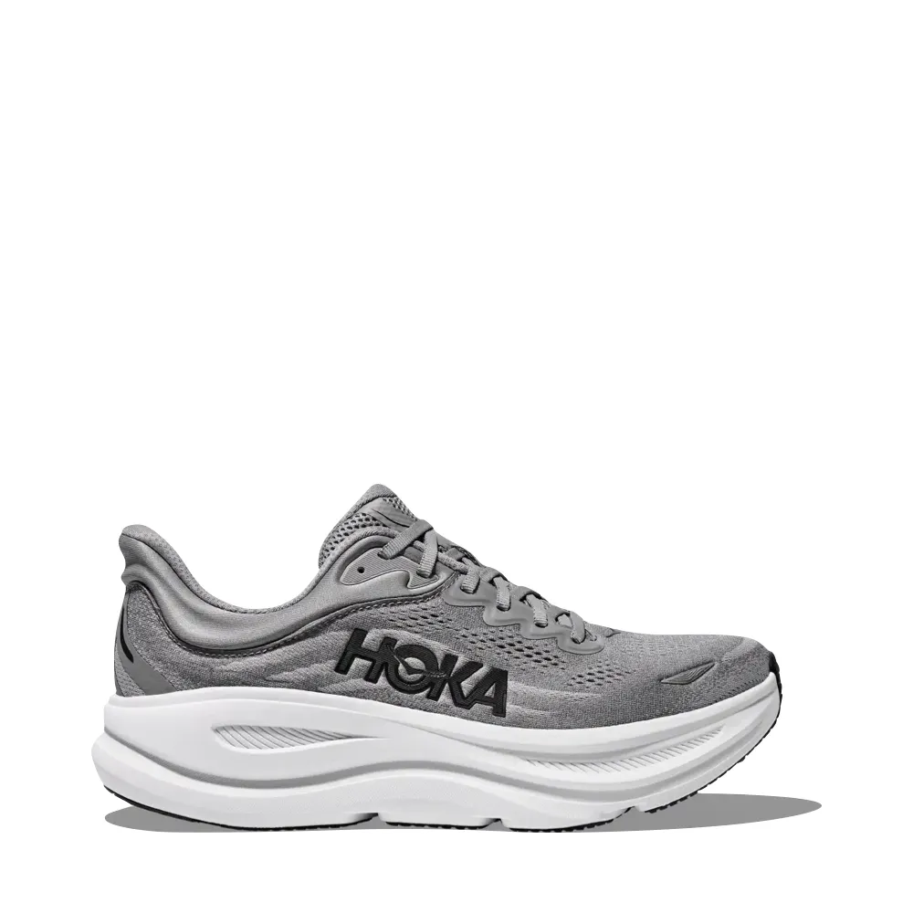 Hoka Men's Bondi 9 Sneaker in Galactic Grey/Stellar Grey Reliable Quality
