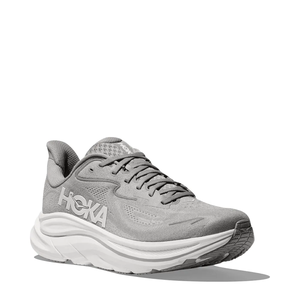 modern running shoes Hoka Men's Clifton 10 Sneaker in Stellar Grey/Stardust