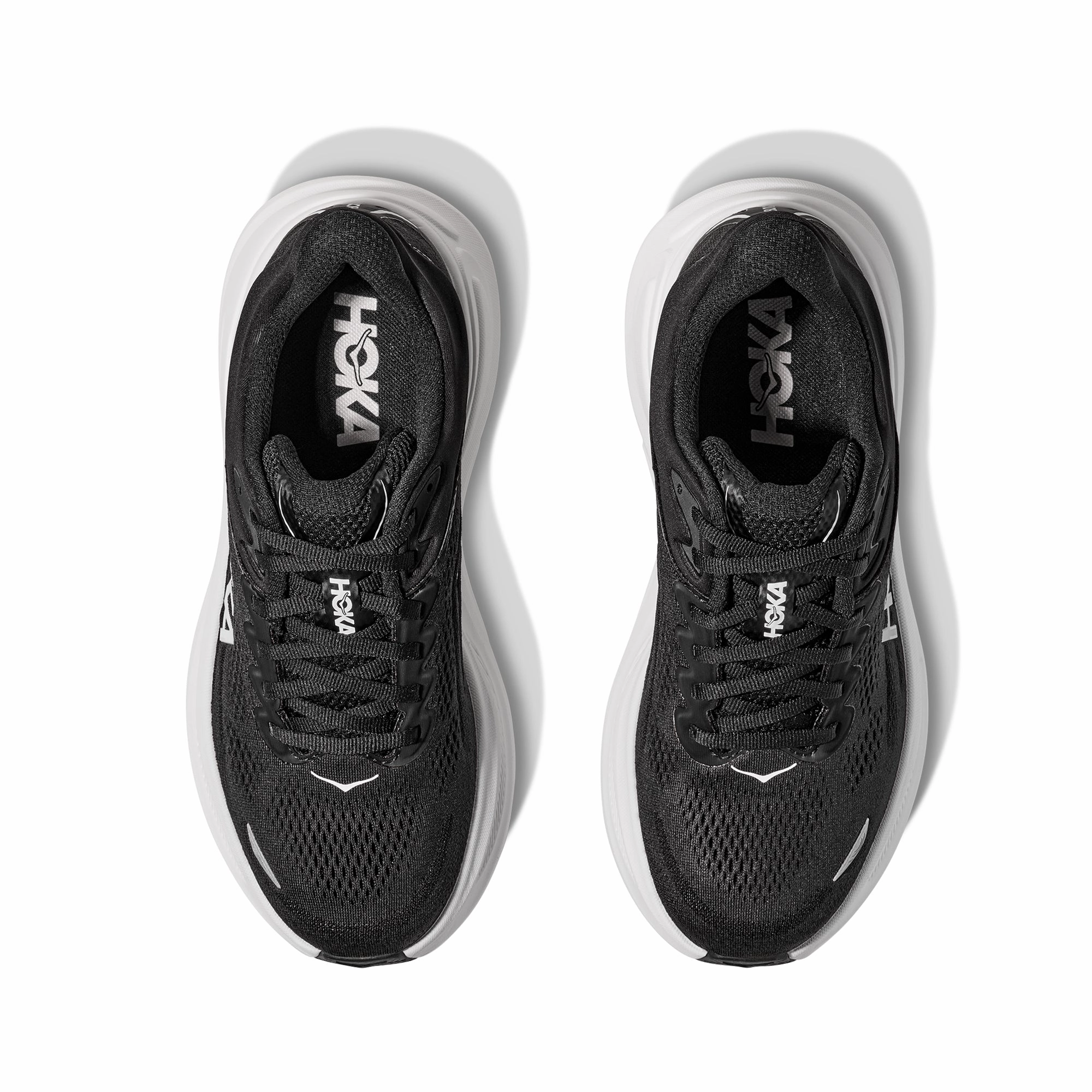 Hoka Mens Bondi 9 Shoes Hyperlock Heel Cage Anti Fatigue Insole