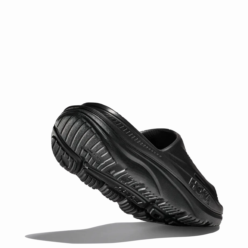 Hoka Ora Recovery Slide 3 Sandal in Black Ocean Breeze Closed Toe