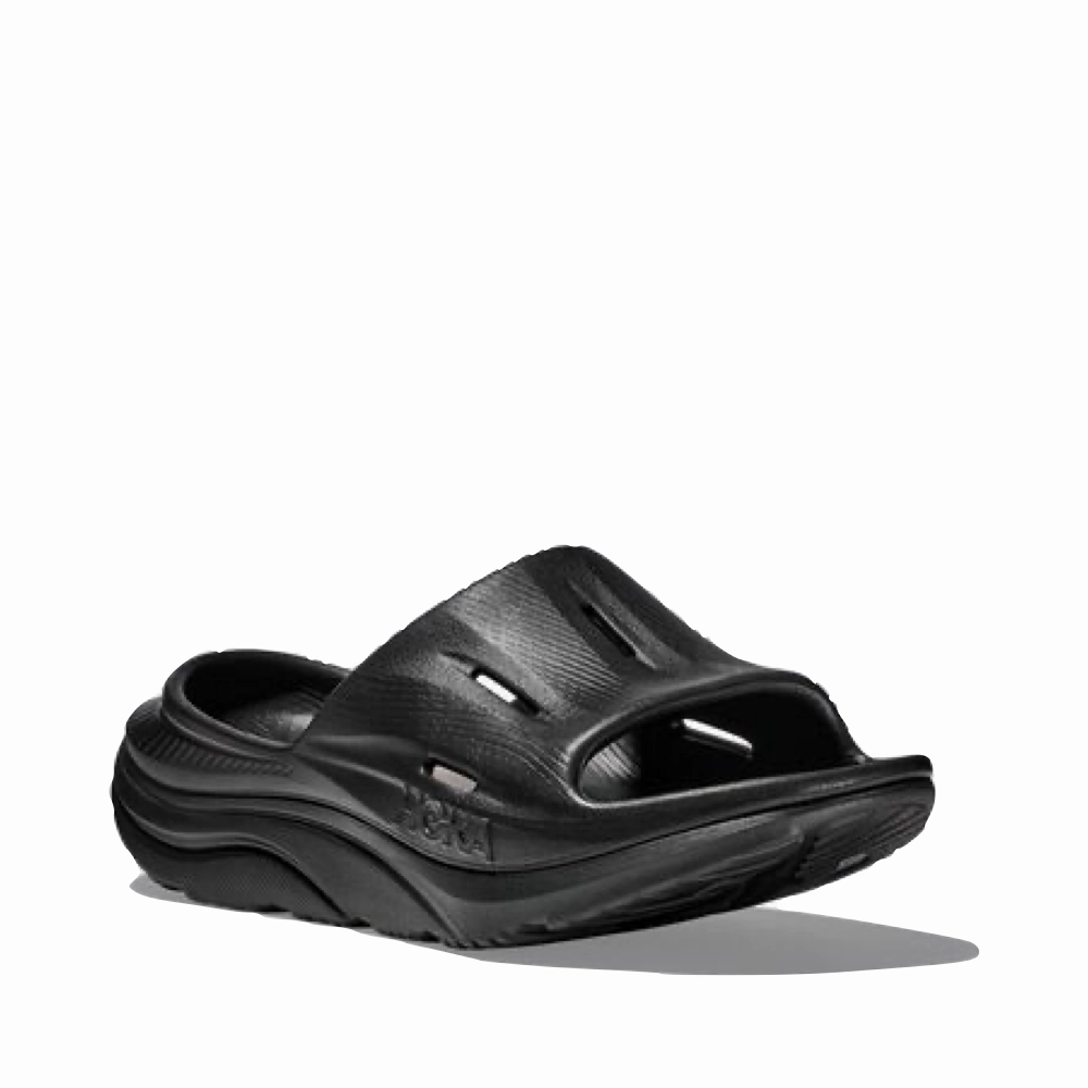 Hoka Ora Recovery Slide 3 Sandal in Black All-day Comfort Slip-On Versatility