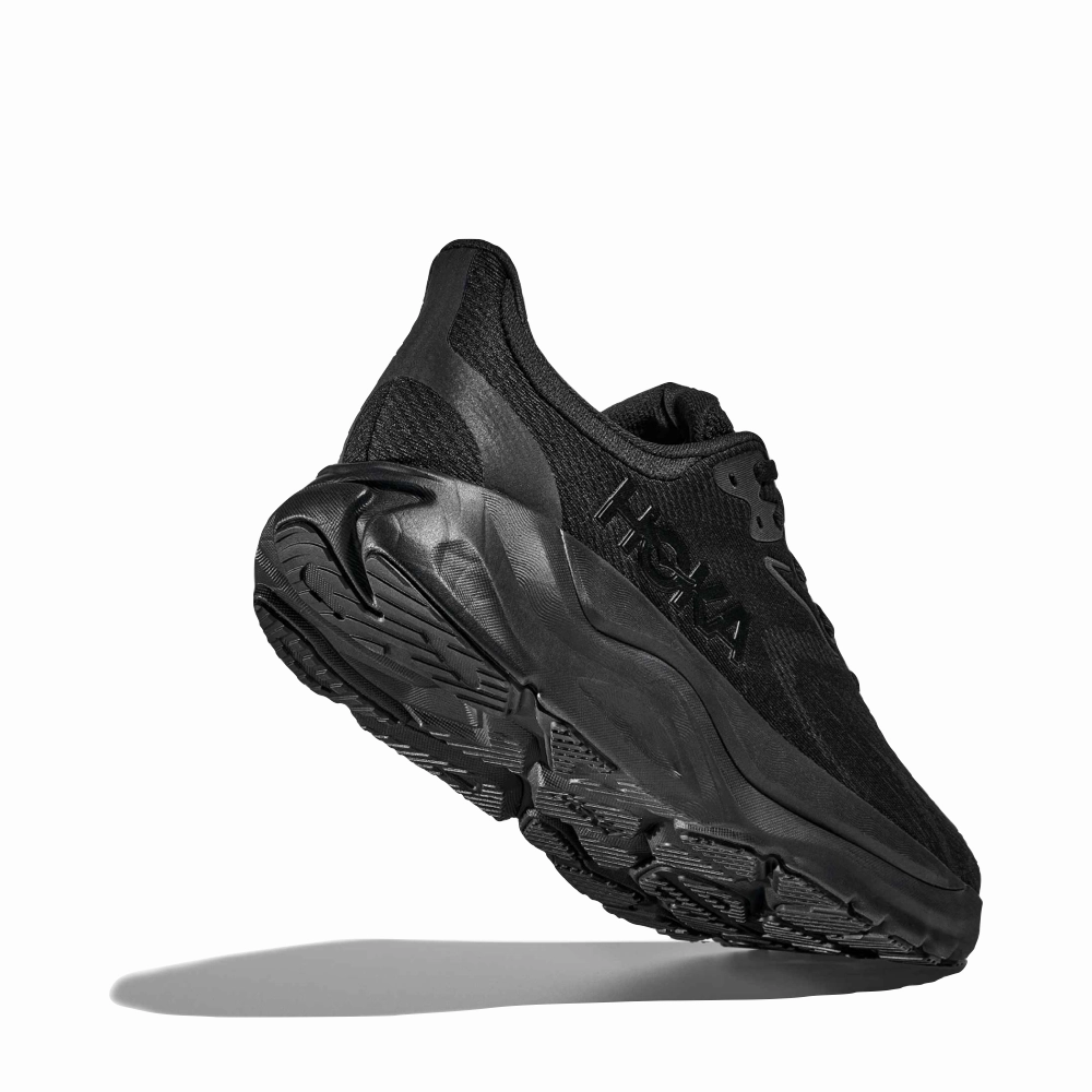 Walk Day Smooth ride Hoka Women's Arahi 8 Sneaker in Black/Black