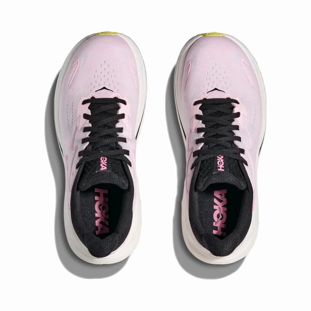 All Day Comfort Hoka Women's Clifton 10 Sneaker in Carnation/Starlight Glow