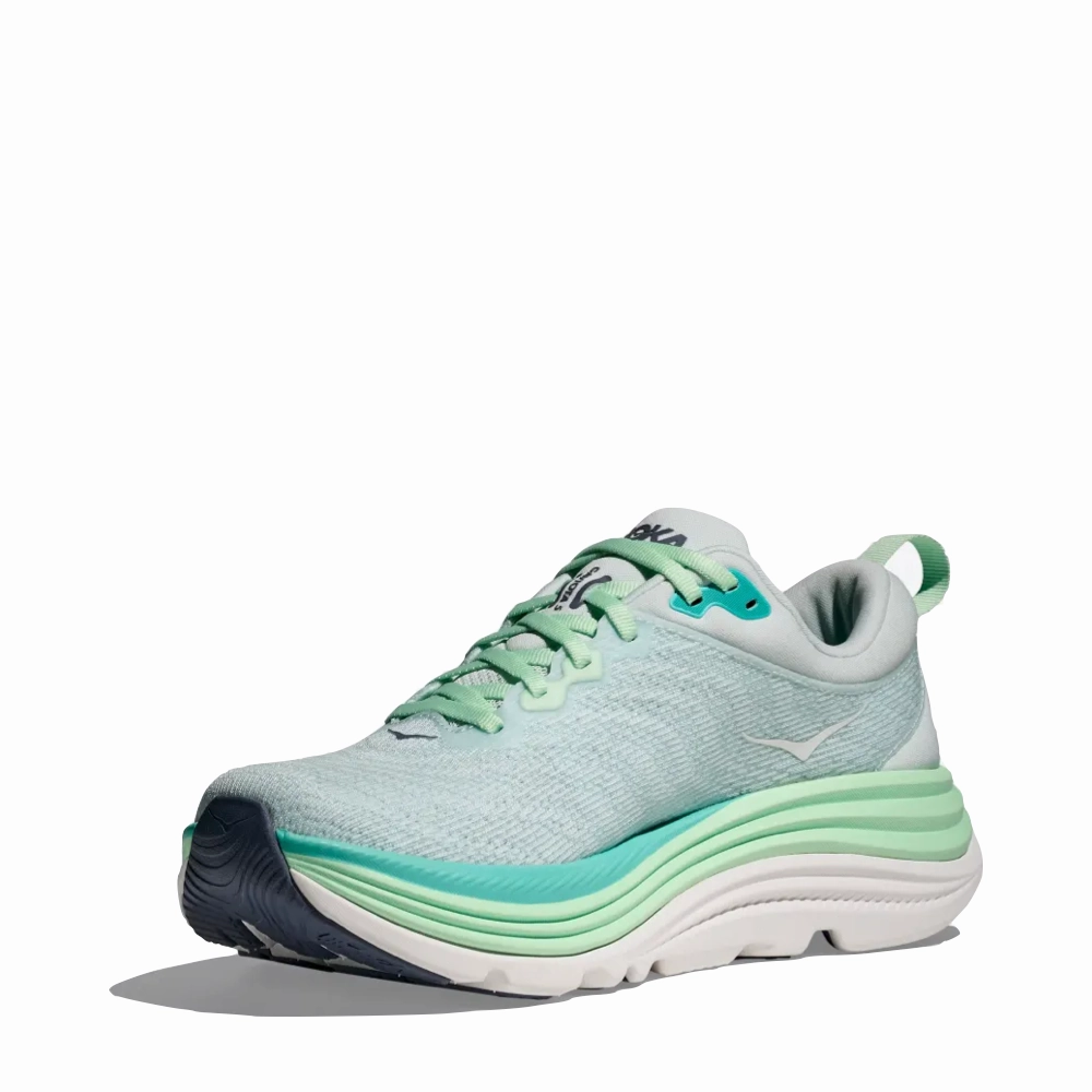 Fashionable color scheme Save Hike Hoka Women's Gaviota 5 Running Sneaker in Snow Melt/Cielo Blue