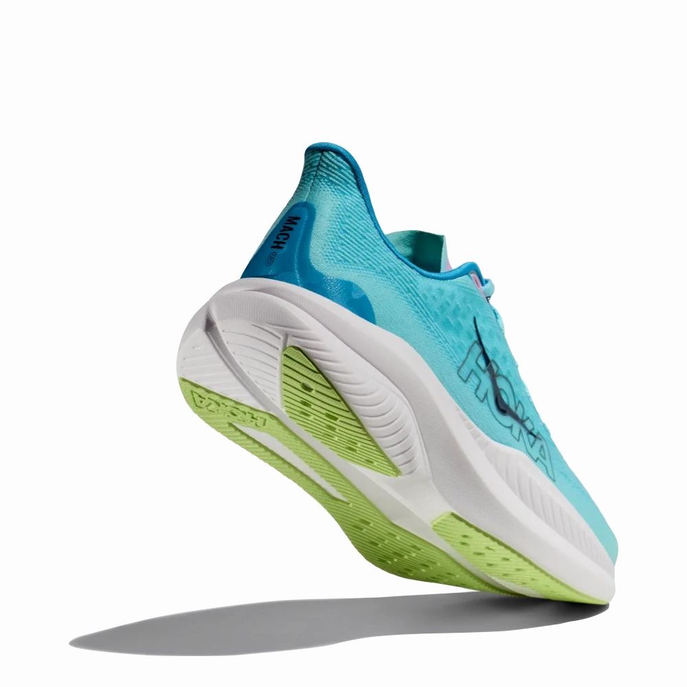 Hoka Women's Mach 6 Sneaker in Cloudless/Waterpark Slow Jog