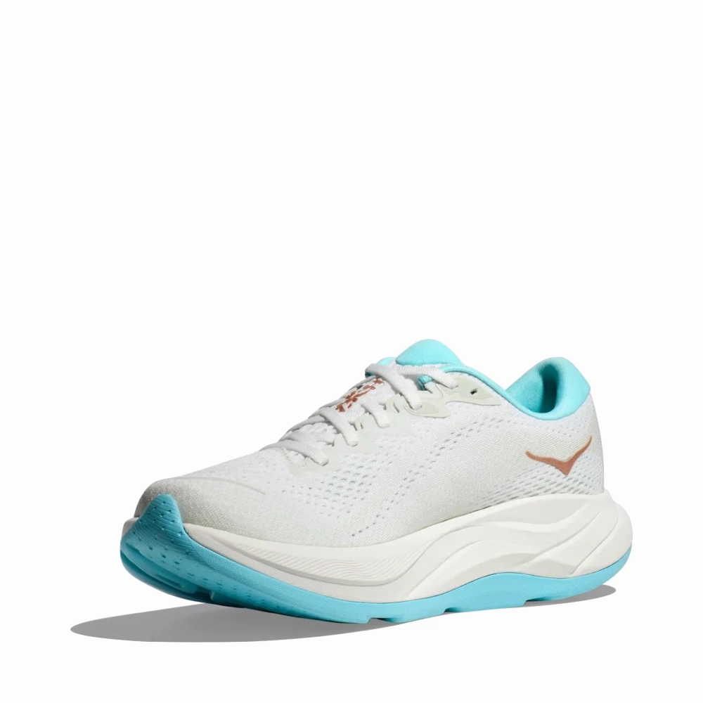 Hoka Women's Rincon 4 Sneaker in Frost/Rose Gold Active Fit