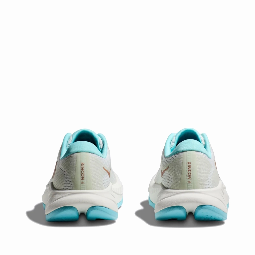 Quick Change Hoka Women's Rincon 4 Sneaker in Frost/Rose Gold