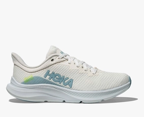 Hoka Women's Solimar Sneaker in White/Tundra Blue Street Fest