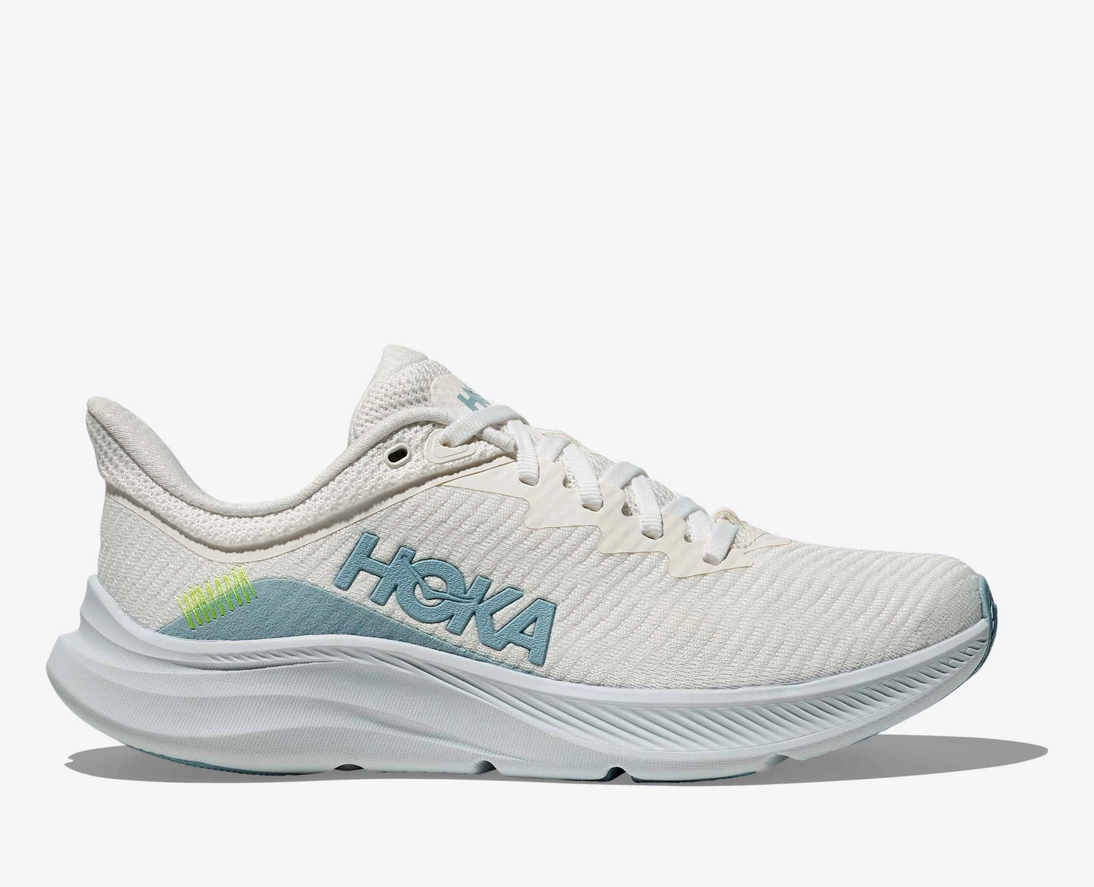 Hoka Women's Solimar Sneaker in White/Tundra Blue Street Fest